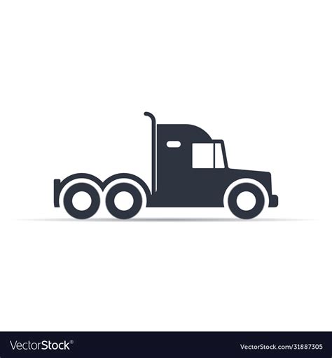 Truck icon icon transportation symbol Royalty Free Vector