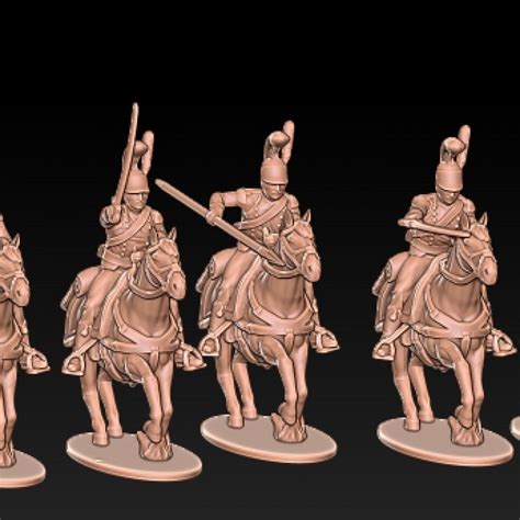 3d Printable Napoleonic French Lancers By Kozak Miniatures