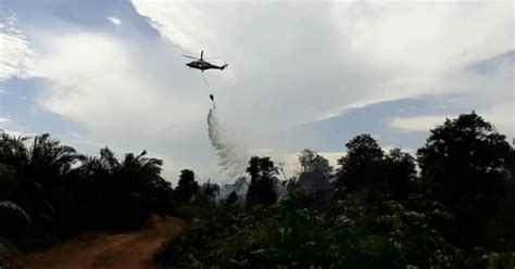 2 Helikopter Bantu Padam Kebakaran Hutan Di Muadzam Shah Berita Harian