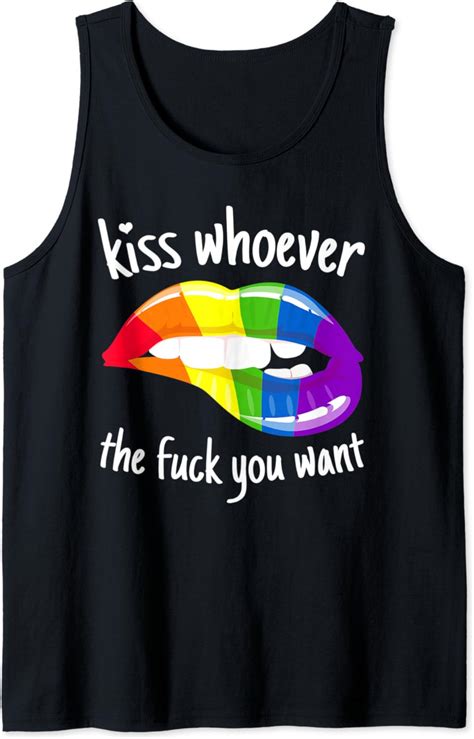 Amazon Kiss Whoever The F You Want I Lgbt Rainbow I Gay Pride