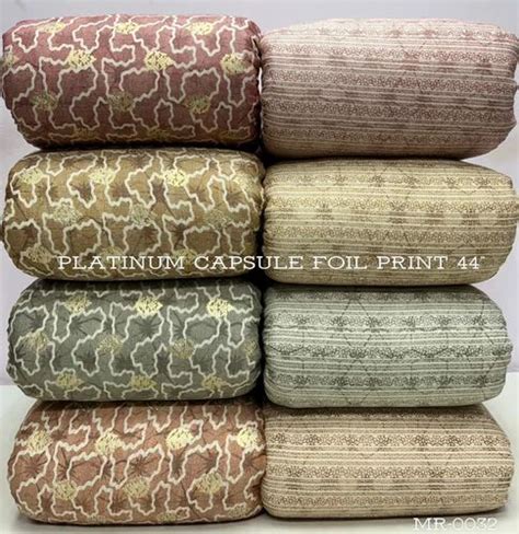 Procion Print Capsule Rayon Foil Printed Fabric Width In Inches