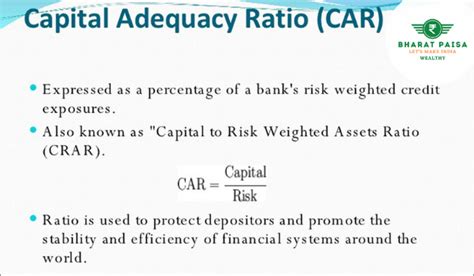 Capital Adequacy Ratio What How Importance