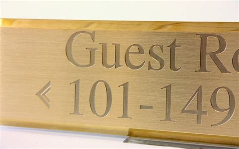 Rotary Engraved Signs Permel Custom Signage Vancouver