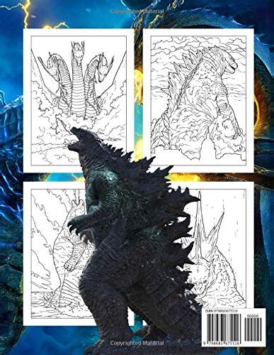 Godzilla Coloring Book Perfect Ts For Godzilla Lovers With Incredible Illustrations To Color