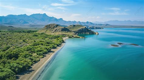 Agua Verde Loreto Bcs Baja California Sur Drone Udara Lanskap Besar