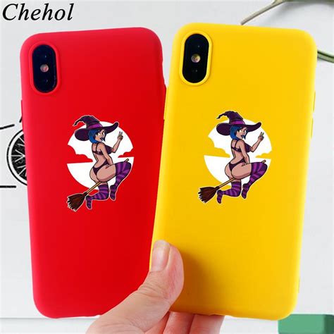 Buy Chehol Phone Cases For Iphone X Xs 11 Pro 6s 7 8 Plus Max Xr Halloweeen Sexy Witch Case Back