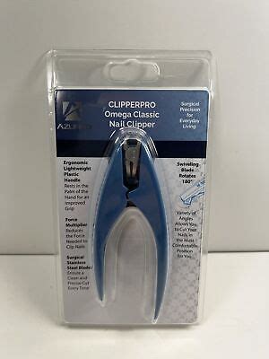 AZURRO CLIPPERPRO OMEGA CLASSIC NAIL CLIPPER W SWIVELING BLADE NEW IN