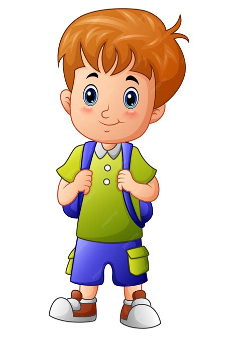 Premium Vector | Cute little boy cartoon