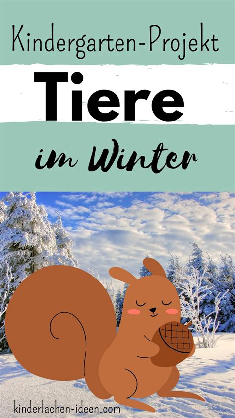 Ein Kreisspiel zum Thema Tiere im Winter für den Kindergarten Thema