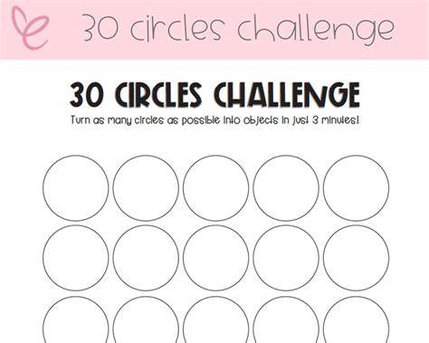 30 Circles Activity Brain Break Teacher Worksheets Teacher Resources