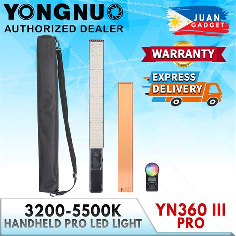 Yongnuo YN360 III Handheld Pro 3200K 5500K LED Video Light JG