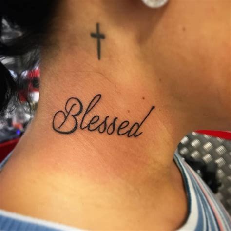 Tatuagem Blessed Inspira Es Para Uma Tattoo Aben Oada Cool