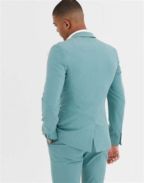 Yunkeliu Mint Green Mens Suits Beach Groomsmen Wedding Tuxedos