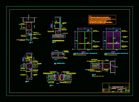 Detalle De Mampara En AutoCAD Librería CAD