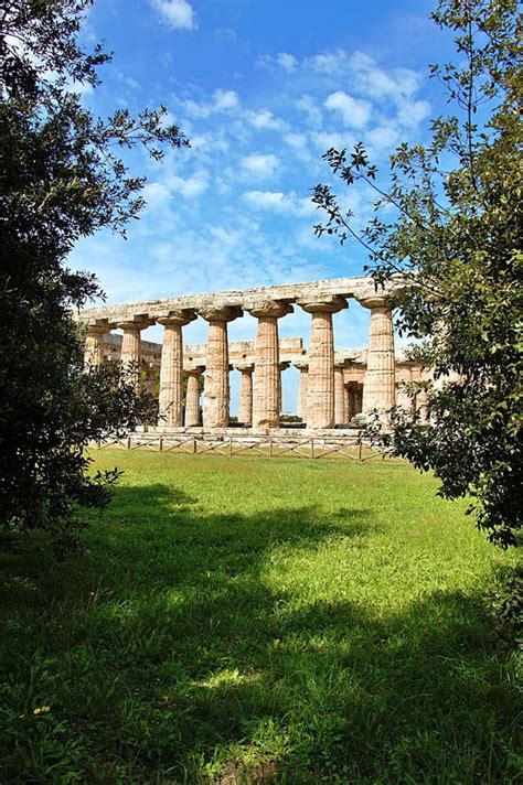 Paestum The Temple Of Hera Or Basilica Mid 5th Century BC Salerno