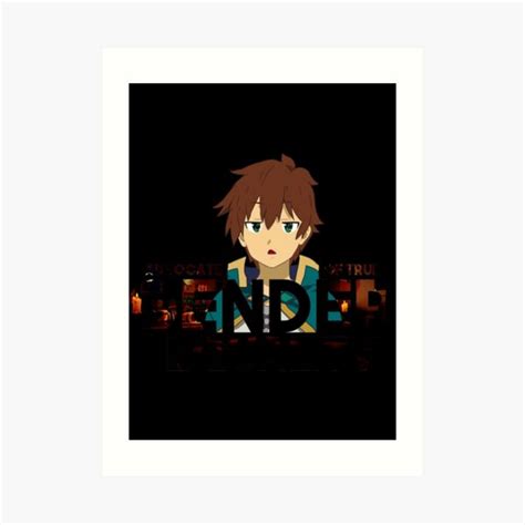 Konosuba Kazuma Of Gender Equality Art Print For Sale By Eurichhiebs