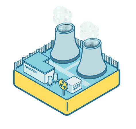 Isometric Nuclear Power Plant Vector Images Depositphotos