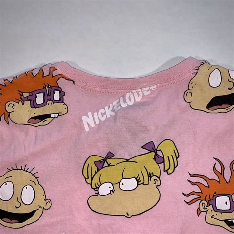 Nickelodeon Rugrats Angelica Tommy Chucky Pink Graphi Gem