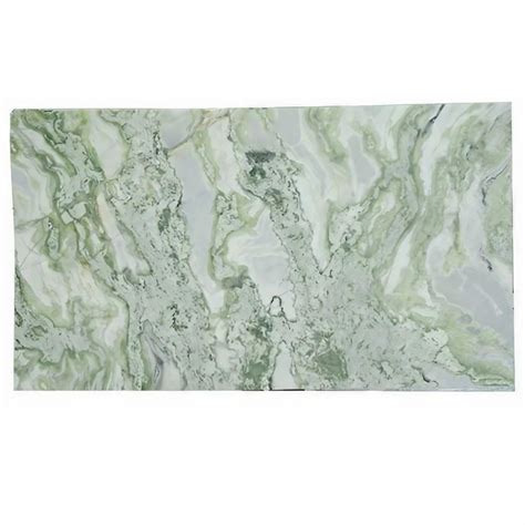 Polished Finish Green Onyx Marble Slab Application Area Flooring And