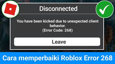 Cara Memperbaiki Kode Kesalahan Roblox Youtube