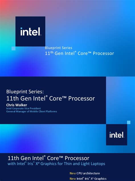 Intel Blueprint Series 11th Gen Intel Core Processors Pdf Pdf