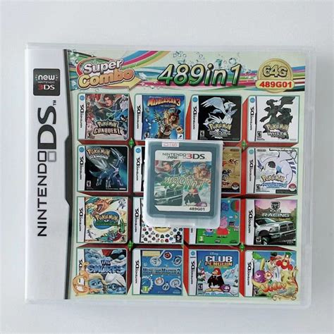 489 In 1 Game Cartridge DS Game Pack Card Compilations Super Etsy