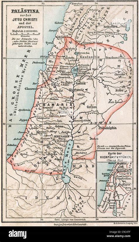 Mapa De Israel En Tiempos De Jesus