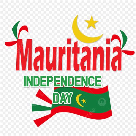 Happy Independence Day Clipart Vector Happy Mauritania Independence