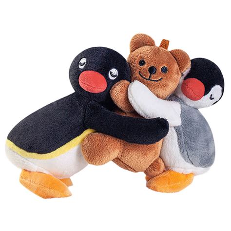 Pingu and Pinga Hugs Bear Plush Toys Set Cute Aesthetic