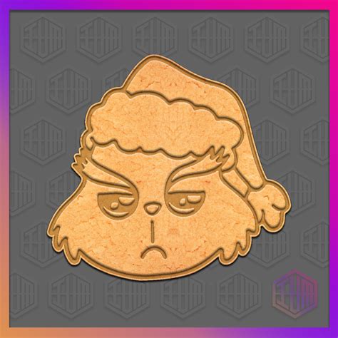 Download Stl File Cookie Cutter Grinch • 3d Print Model ・ Cults