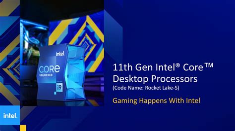 Intel Unleashes Th Generation Rocket Lake Desktop Processors With