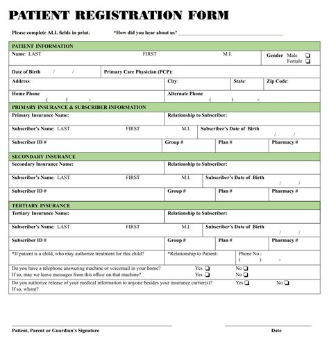 Medical Office Forms Templates 10 Free Pdf Printables Printablee