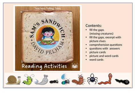 Sams Sandwich Reading Activities Teaching Resources