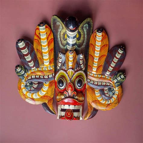 Traditional Sri Lanka Naga Raksha Mask Wall Etsy