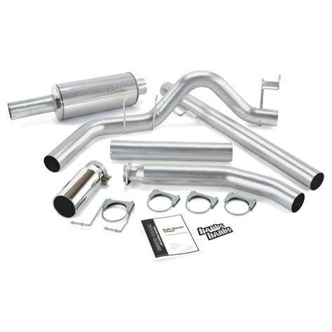 Banks Power 48636 Bkqc Turbo Back Monster Exhaust System Single Exit Chrome Tip 98 02 Dodge