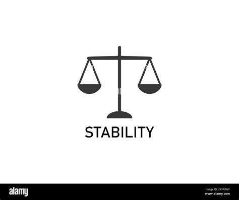 Stability Balance Harmony Icon Vector Illustration Stock Vector