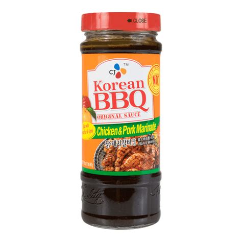 Cj Korean Bbq Original Sauce Chicken And Pork Marinade Original Flavor 500g