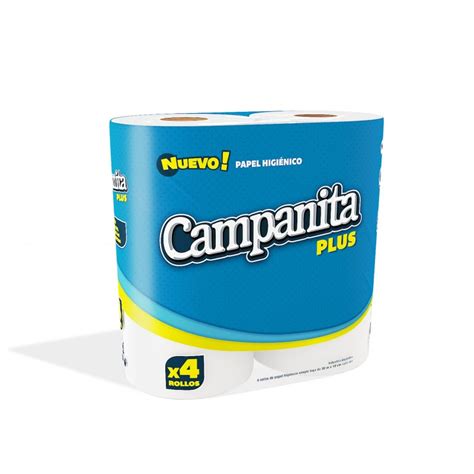 Papel Higiénico Campanita 4 X 30 Mts Plus