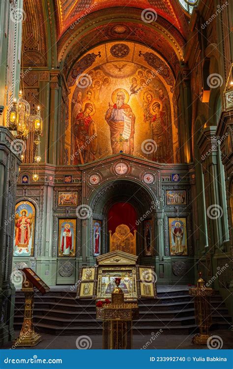 Interior Of The Main Cathedral Of The Armed Forces Of Russia Editorial