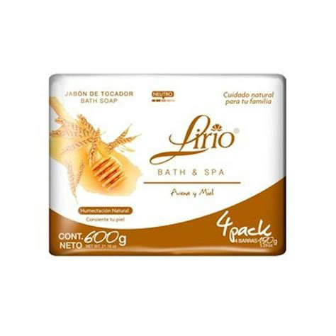 Pack De 12 Jabón Lirio Bands Avena Miel 4 Pzas De 150g Lirio Paquete De 4