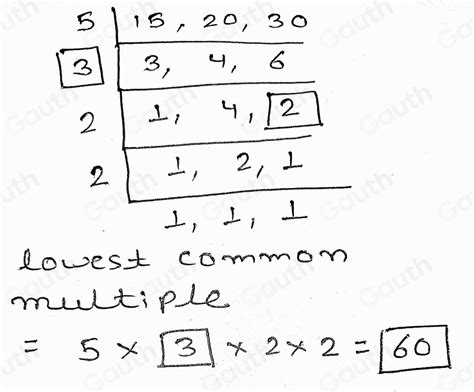 Solved 27 Complete The Follow Ing Steps To Find The Lowest Common