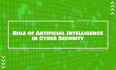 Role Of Artificial Intelligence In Cyber Security H2k Infosys Blog