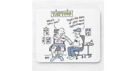 Tattoos Theme Funny Tattooist Mouse Pad Zazzle