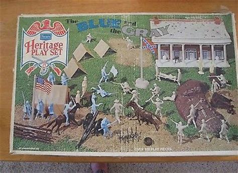 Vintage Marx Heritage 54mm ACW Battle Of The Blue Grey Playset