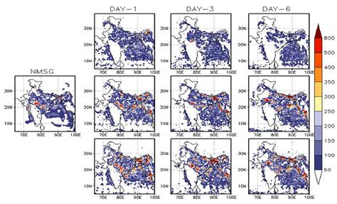 Variance Of Daily Rainfall Mm Day For A Day Period During