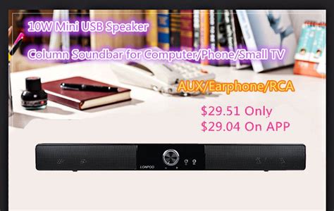 Powerful Usb Mini Soundbar/Sound Bar Hifi USB Powered Soundbar Speaker For Computer/PC/Laptop ...