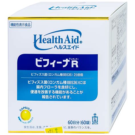 Men vi sinh Bifina R Health Aid hỗ trợ tiêu hóa 1 2g x 60 gói