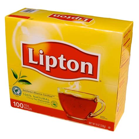 Lipton Black Tea Individually Wrapped With String 100 Ct Box