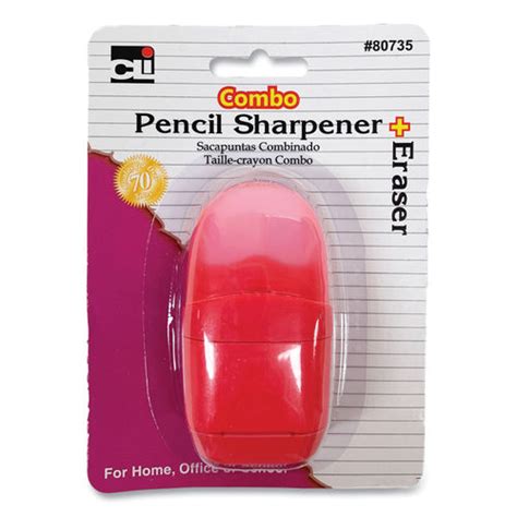 One Hole Pencil Sharpenereraser Combo By Charles Leonard® Leo80735