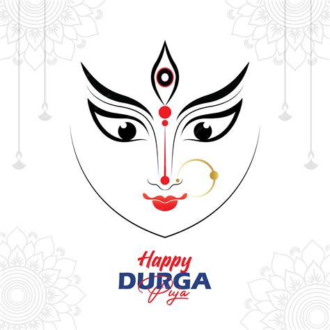 Premium Vector Happy Durga Puja Illustration Background Design